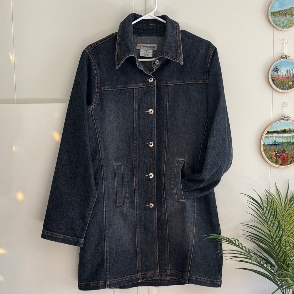 32. Vintage-Inspired Santa Barbara Denim Jacket Dress — Timeless & Chic